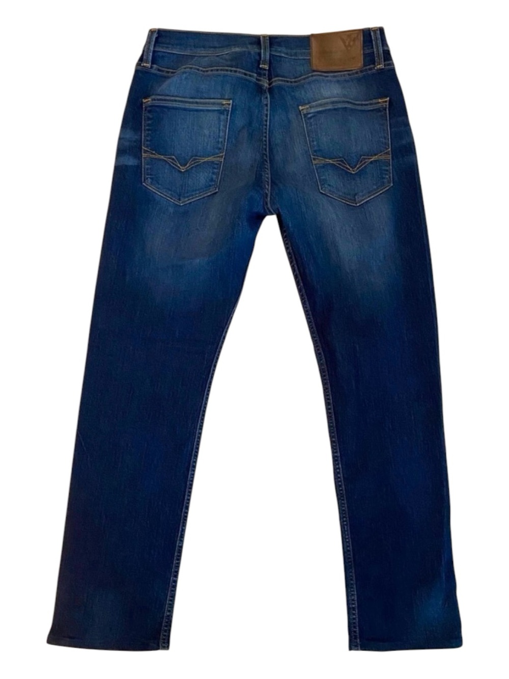 Guess men jeans Vermont slim very lightweight blue denim size 34